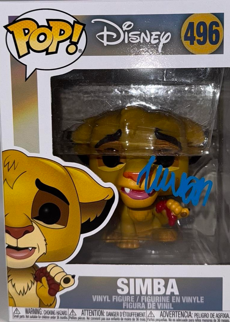 Matthew Broderick Signed Funko Pop #496 "Simba" (Lion King) - Beckett COA #03